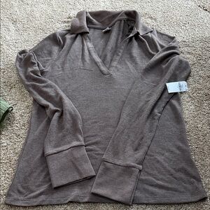 Old Navy Taupe Long Sleeve Tunic